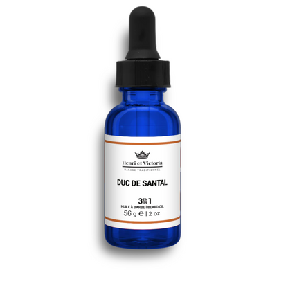 HENRI ET VICTORIA - huile à barbe duc de santal - 56 ml