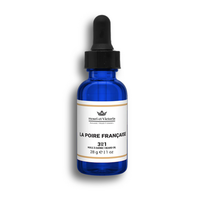 HENRI ET VICTORIA - huile de pré-rasage la poire française - 28 ml